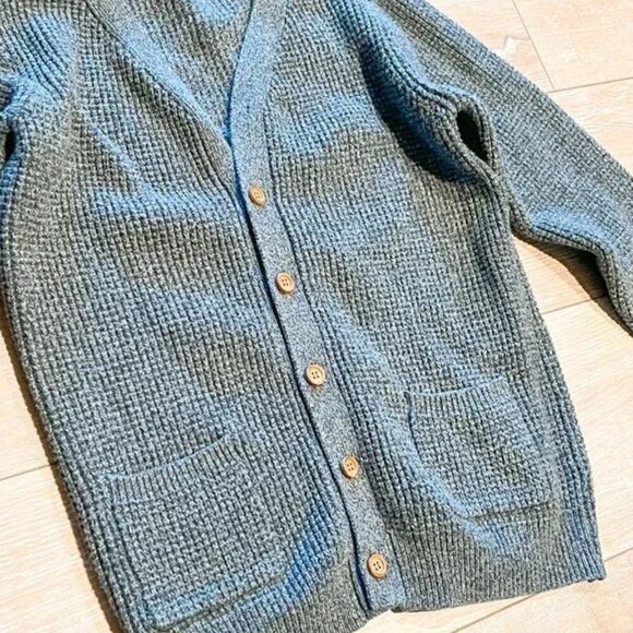 Rylee + Cru Grey Chunky Cardigan, Size 12-14Y - Picture 2 of 5